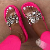 Bedazzled Neon Sandal